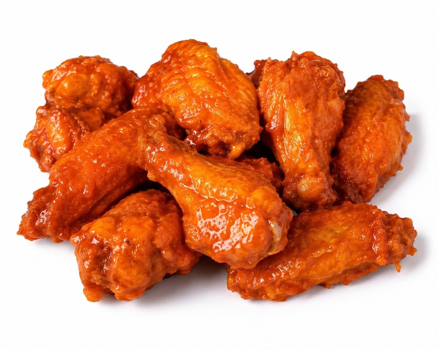 Crispy sauced chicken wings